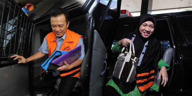 7 Pasangan suami istri pejabat ini terjerat kasus korupsi, duh