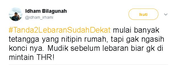 12 Cuitan 'tanda-tanda lebaran sudah dekat' ini bikin kamu tertawa