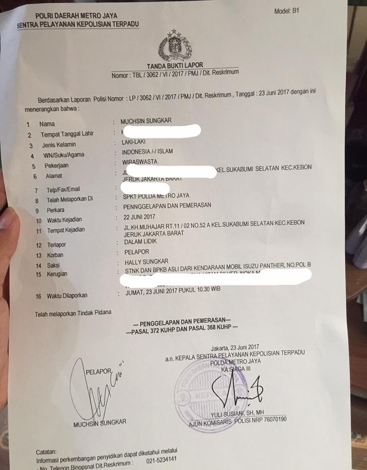 Waspada kirim dokumen via ojek online, driver kabur lalu minta tebusan