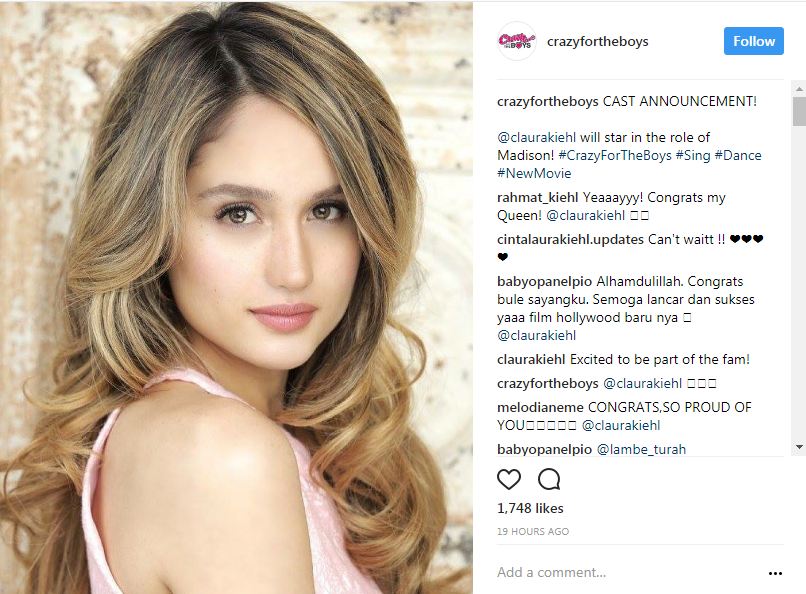 Cinta Laura kembali bintangi film Hollywood