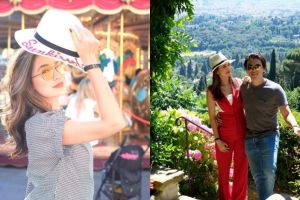 10 Foto Luna Maya dan Reino rayakan Lebaran dengan berlibur ke Italia