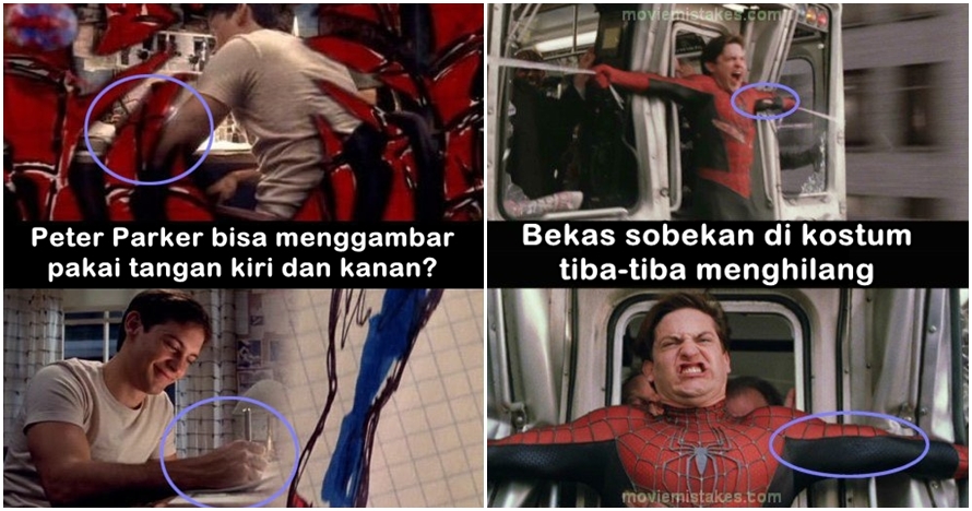 10 Foto kesalahan di film Spider-Man ini pasti tak kamu sadari