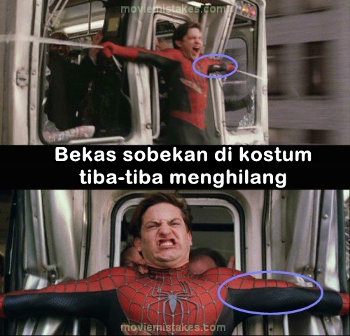 10 Foto kesalahan di film Spider-Man ini pasti tak kamu sadari