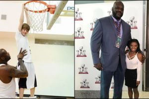 10 seleb foto bareng legenda basket Shaquille O'Neil, terlihat mini ya