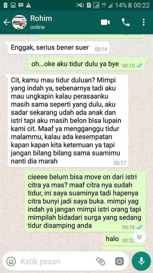 Chatting orang gagal move-on usai reunian sekolah ini bikin nyesek