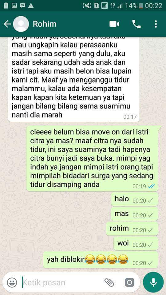 Chatting orang gagal move-on usai reunian sekolah ini bikin nyesek