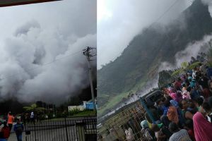 Kawah Sileri Dieng meletus lukai puluhan wisatawan
