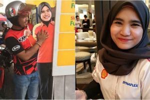 Potret cewek cantik di poster ini jadi bahan aksi cabul pembeli bensin