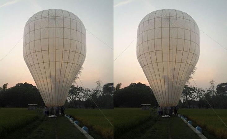 10 Potret balon udara lebaran, tradisi unik yang bahayakan penerbangan