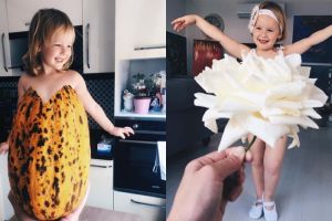 Kreatif & unik, ibu ini pasangkan 15 barang sekitar jadi gaun anaknya