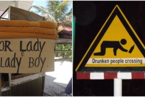 15 Papan peringatan kocak ini cuma bisa kamu temukan di Thailand