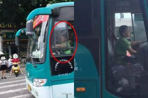 Bak adegan film, bocah 9 tahun ini curi & kendarai bus di tengah kota