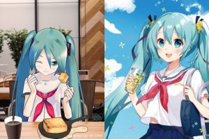 Makan di sini kamu ditemani virtual idol cantik, cocok buat jomblo