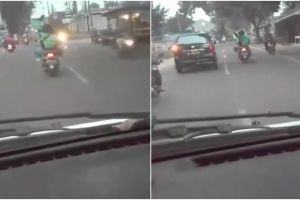 Aksi driver ojek online kawal ambulans ini patut diacungi jempol