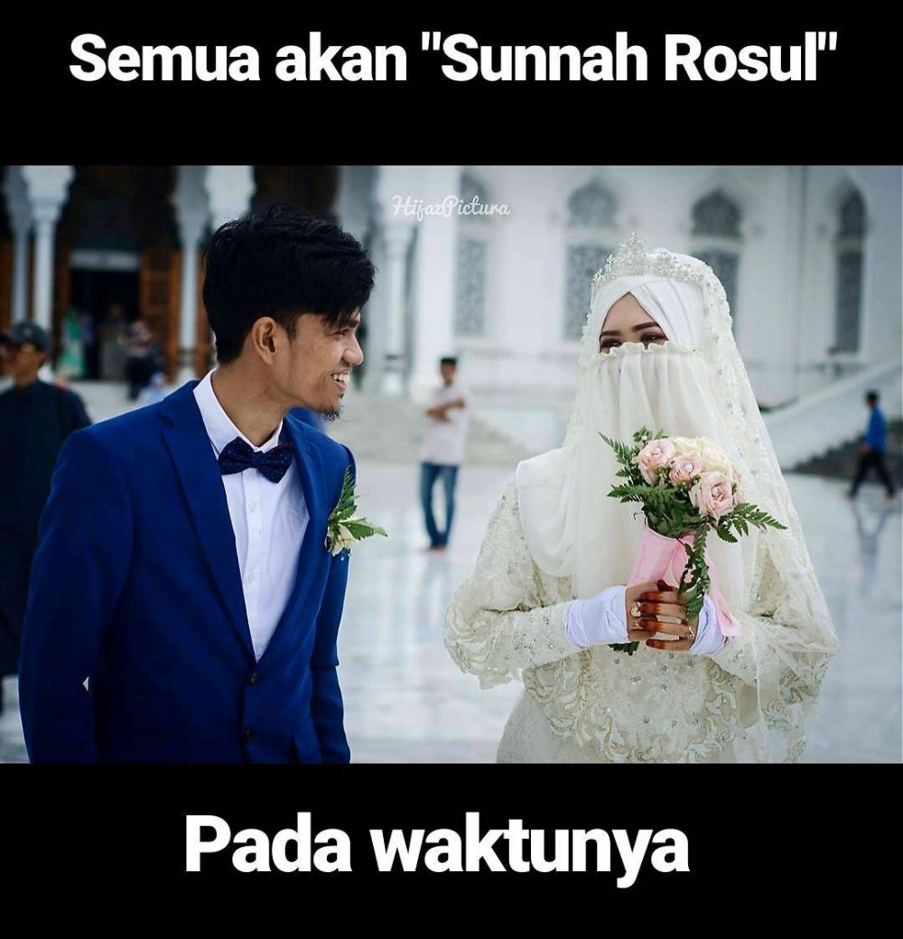 10 Meme 'Muzammil nikah' ini kocak sekaligus bikin baper parah