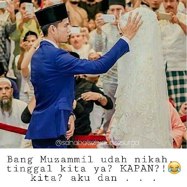 10 Meme 'Muzammil nikah' ini kocak sekaligus bikin baper parah