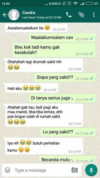 Kamu tak akan sangka akhir dari chat cowok-cewek ini malah bikin mewek