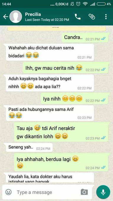 Kamu tak akan sangka akhir dari chat cowok-cewek ini malah bikin mewek