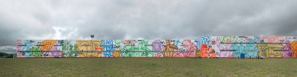 Seniman ini pecahkan rekor mural terpanjang, capai 10 ribu meter