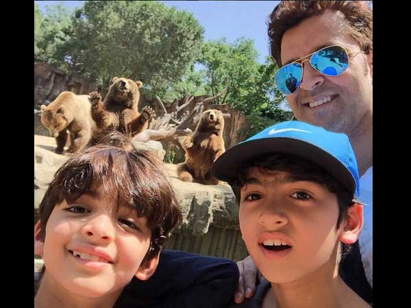 10 Foto buktikan aktor India Hrithik Roshan juga ayah jempolan