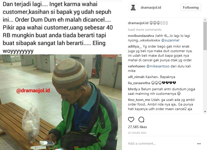 6 Kisah nahas driver ojek online ini bikin terenyuh