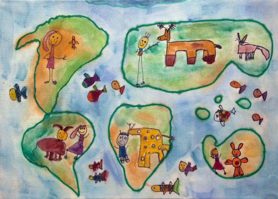 Peta karya 12 anak ini, bikin kita tahu cara mereka memandang dunia