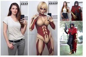 Transformasi cosplayer cewek sempurna tiru berbagai karakter animasi