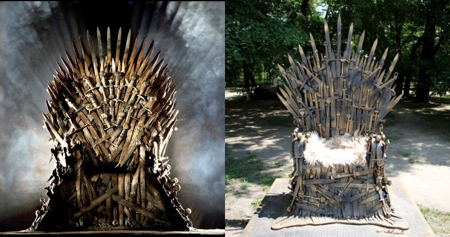 Seniman ini bikin 387 pedang jadi kursi, hasilnya mirip Iron Throne
