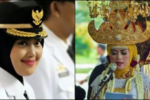 10 Foto Bupati Lampung Timur, hijaber cantik yang gemar blusukan