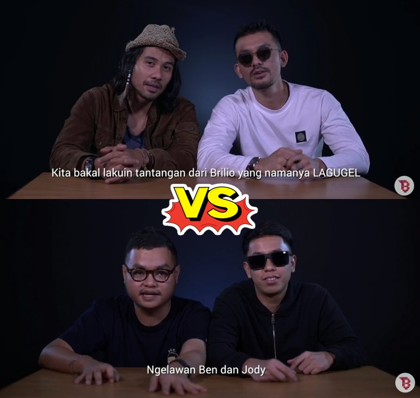 Begini keseruan Ben & Jody ikut tantangan Lagugel, kayak apa ya?  