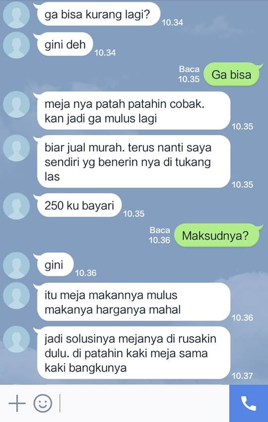 Cara pembeli menawar barang ini bikin geli, sehat Mas?