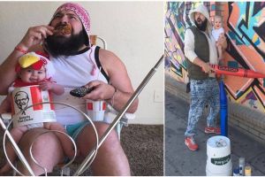 12 Potret kocak bersama anak ini tunjukkan ayah juga bisa momong