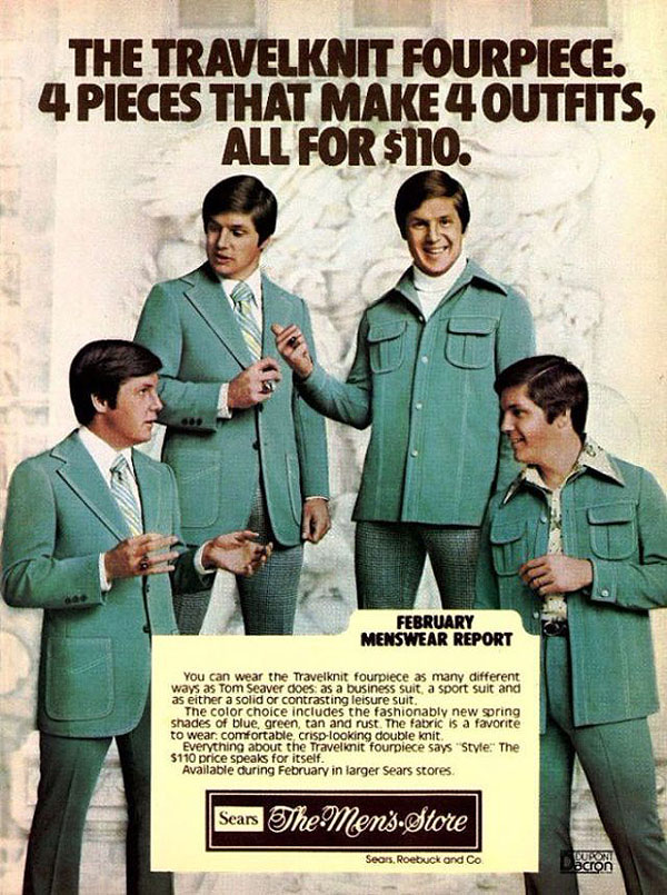 12 Iklan pakaian tahun 70an  ini keren retro abis