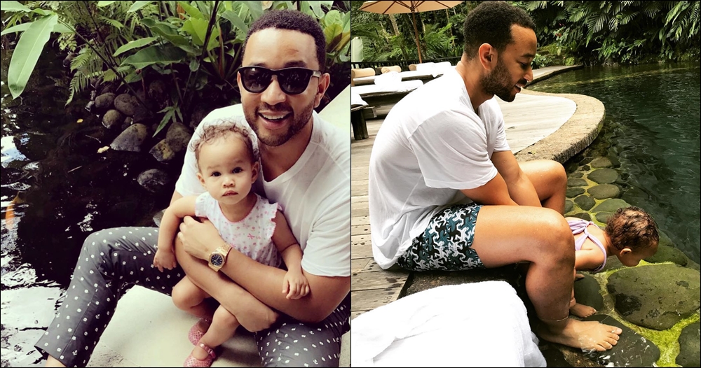 Liburan ke Bali, John Legend & Chrissy Teigen memukau pakai baju adat