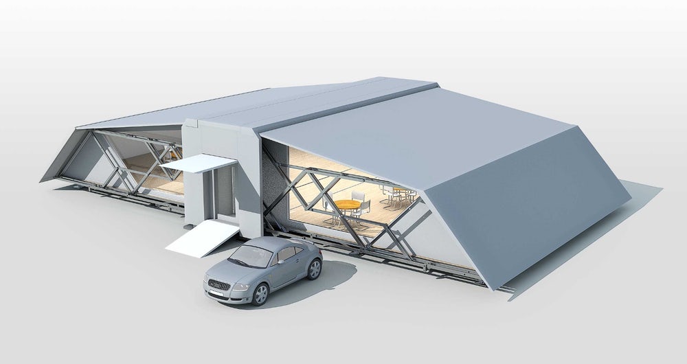 Rumah ini bisa dilipat & dipindah dalam hitungan menit, keren & unik