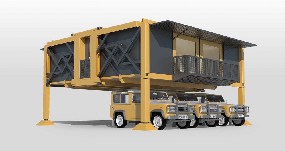 Rumah ini bisa dilipat & dipindah dalam hitungan menit, keren & unik