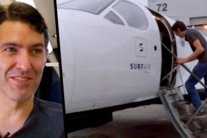 Pria ini berangkat kerja naik pesawat tiap hari, luar biasa