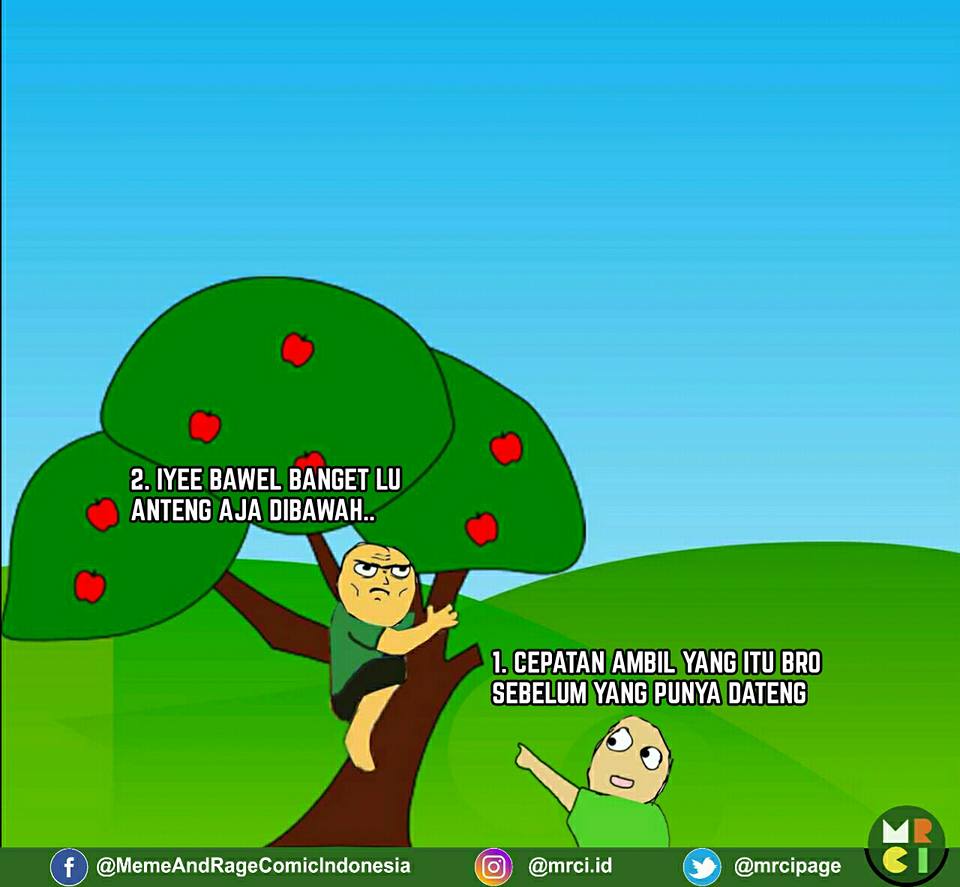 Cerita nyuri buah di kebun tetangga ini pasti pernah kamu alami