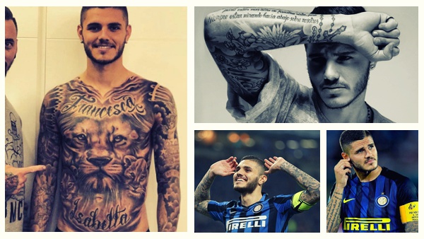 8 Pemain bola dengan tubuh penuh tato, garang tanpa kompromi