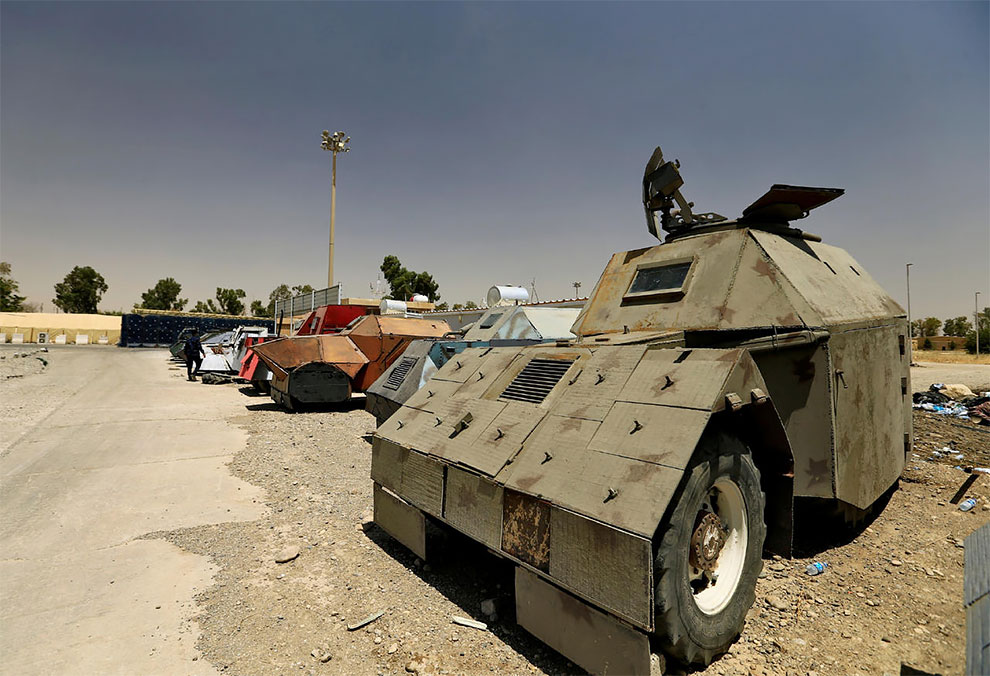 Penampakan mobil-mobil tentara ISIS ini bak di film Mad Max: Fury Road