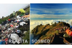 10 Potret media sosial vs realita para pendaki gunung