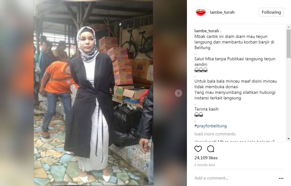 Dewi Sandra diam-diam terjun langsung & bantu korban banjir Belitung