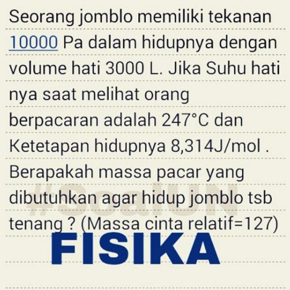 12 Pelesetan pertanyaan Fisika ini bikin lupa susahnya soal ujian