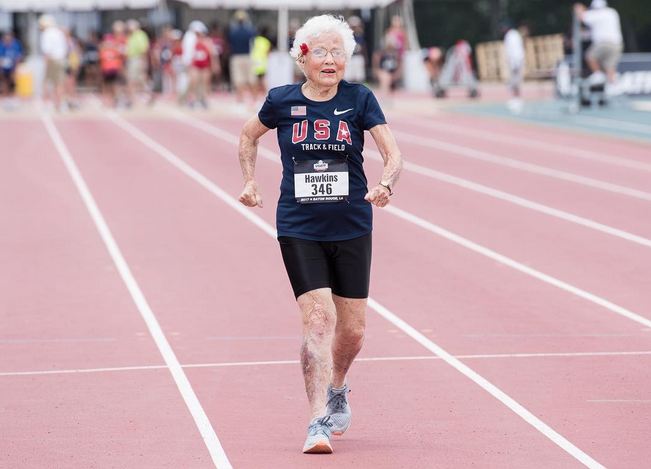 Nenek berusia 101 tahun ini jadi pelari tercepat di ajang lari sprint