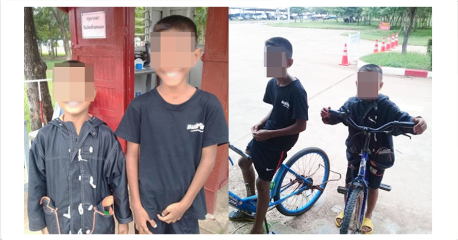 Dua bocah ini 5 jam kayuh sepeda demi menjenguk ayahnya di penjara