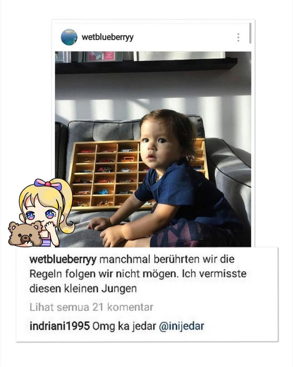 Ucapan selamat ultah buat El Barack dari ayahnya ini bikin haru