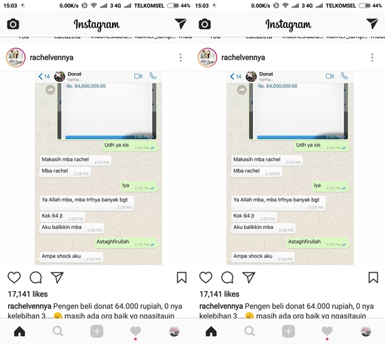 Beli donat, bayaran selebgram ke penjualnya ini bikin tercengang