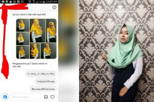 Chat pembeli dengan penjual jilbab olshop ini endingnya epik banget