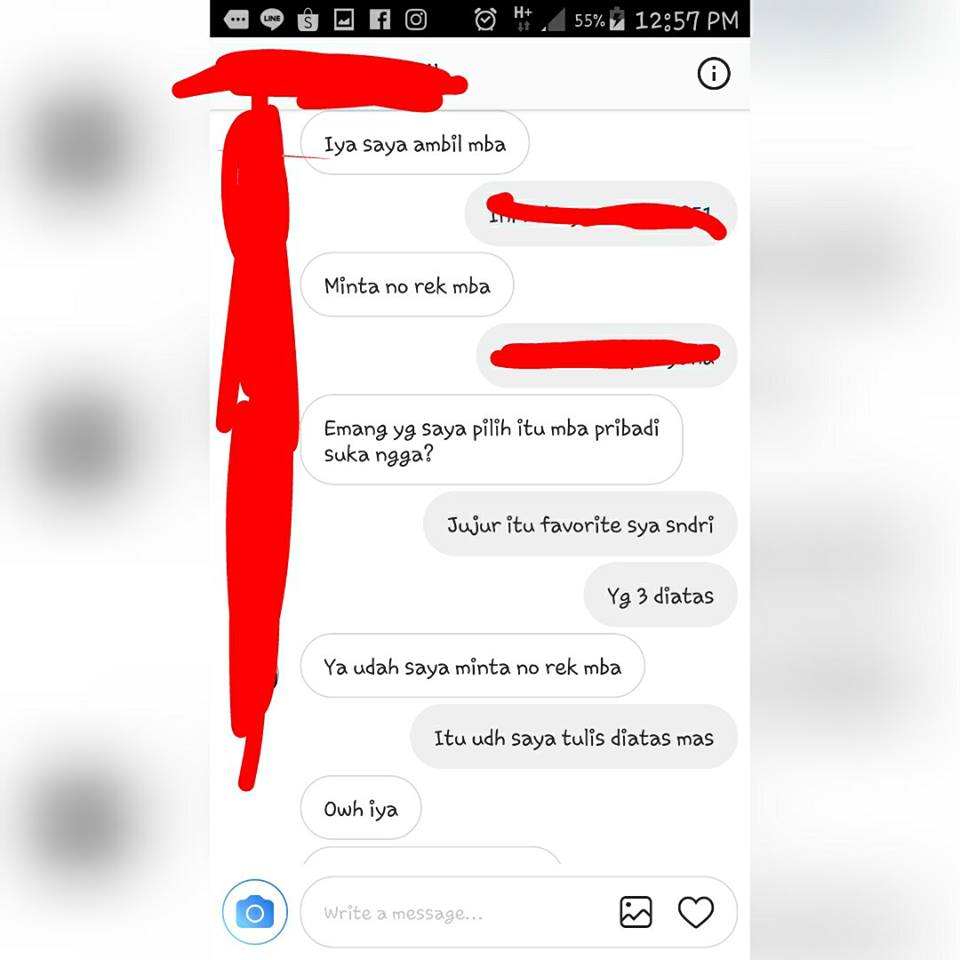 Chat pembeli dengan penjual jilbab olshop ini endingnya epik banget