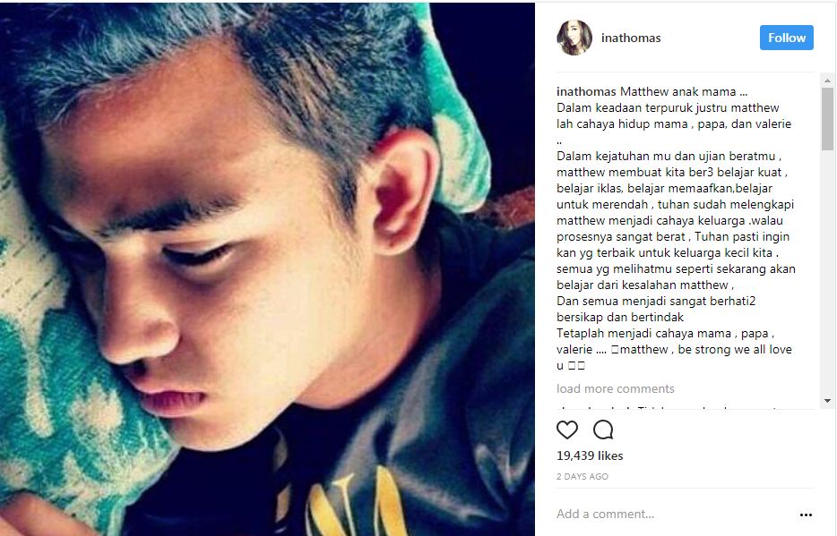 7 Curhat haru Ina dan Jeremy Thomas usai anaknya Matt jadi tersangka